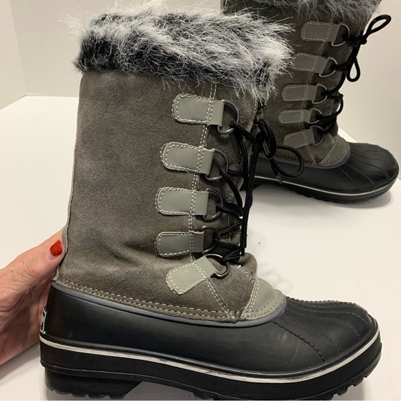 Tamarack Gray Madison Suede Lined Winter Boots - Picture 6 of 11